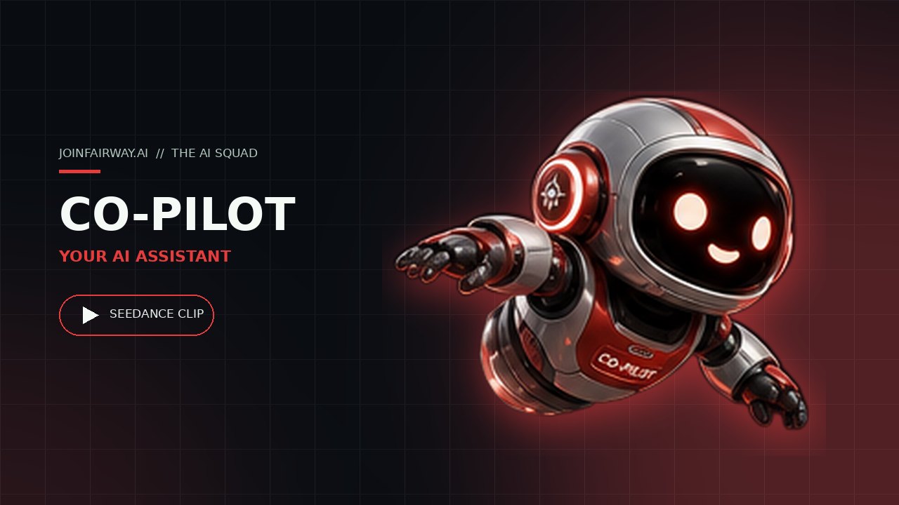 Docking bay — Co-Pilot's Seedance clip renders in here